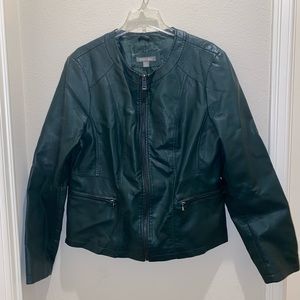 Roz & Ali Faux Leather Jacket